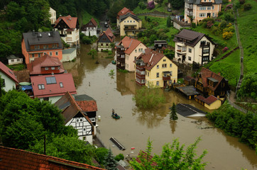 Hochwasser in Rathen 2013