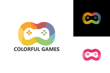 Colorful Games Logo Template Design Vector, Emblem, Design Concept, Creative Symbol, Icon