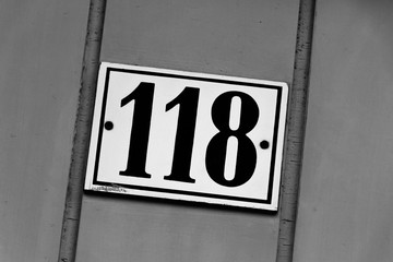 Hausnummer 118