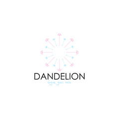 Fototapeta na wymiar Dandelion logo