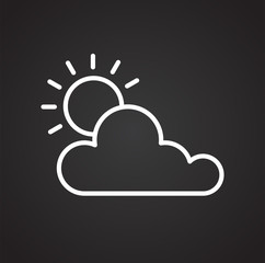 Camping weather line icon for graphic and web design, Modern simple vector sign. Internet concept. Trendy symbol for website design web button or mobile app.