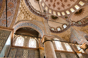 world locations,Asia,Europe,turkey,marmara,istanbul,Sultanahmet mosque,blue mosque,interior