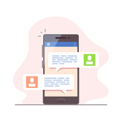 Mobile messenger concept.