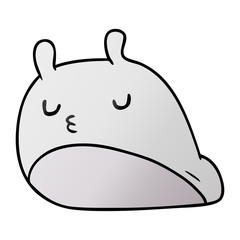 gradient cartoon kawaii fat cute slug