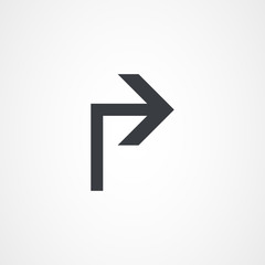 Right Curved Arrow, arrow icon