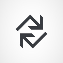 Curved Refresh Arrow, arrow icon