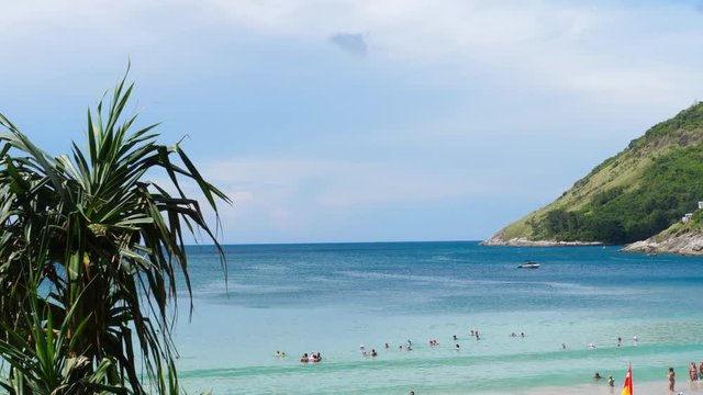 Panorama of Nai Harn beach