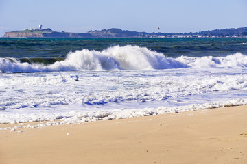 Strong surf, Half Moon Bay, California