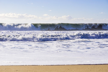 Huge incoming wave, Half Moon Bay, California