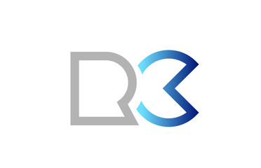 blue grey alphabet letter logo combination design