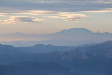 Sunset at Due Mani peak