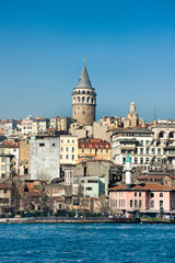 world locations,Asia,Europe,turkey,marmara,istanbul, beyoglu, golden horn, galata tower, golden horn