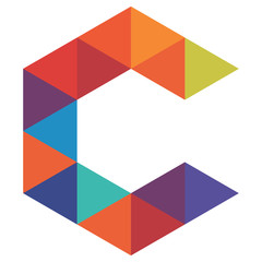 Letter C - Logo Design, Multicolored C Icon design