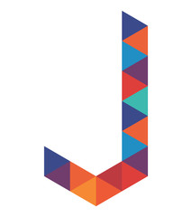 Letter j - Logo Design, Multicolored j Icon design