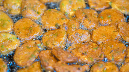 Fried Fish Cake or Tod Mun Pla, Thai food