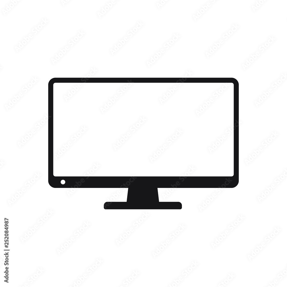 Canvas Prints monitor icon, modern tv icon