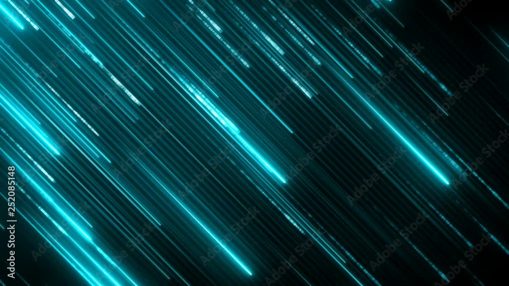 Poster diagonal neon stripes. abstract digital media background. bright shiny lasers texture. futuristic da
