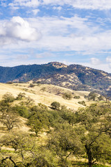 View towards Mount Hamilton in Joseph Grant County Park, San Jose, California