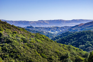 Green Hills in Calero County Park, Santa Cruz mountains, south San Francisco bay area, California