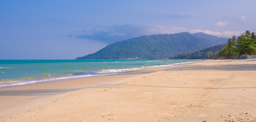 Fototapeta na wymiar Nadan Beach, Khanom, Nakhon si Shammarat, Thailand