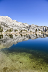 Lone Pine Lake on a sunny summer day, Eastern Sierra Mountains, California