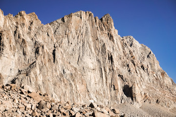 Steep mountain, Sequoia National Park, Mount Whitney Trail, Eastern Sierra Mountains, California