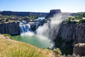 Shoshone falls in the morning, Twin Falls, Idaho