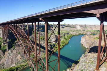 Perrine bridge over Snake river canyon, Twin falls, Idaho