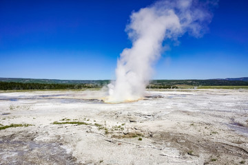 Hot Spring at Fountain Paint Pot / Lower Geyser Basin, Yellowstone National Park