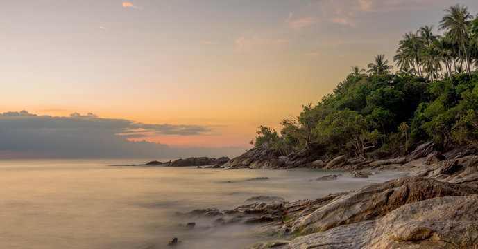 Khanom Beach (Thailand) at sunrise © he68