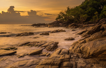 Khanom Beach (Thailand) at sunrise