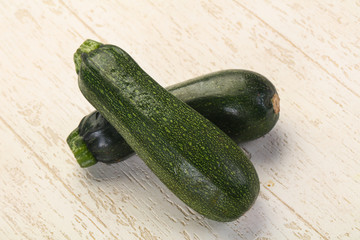 Raw ripe zucchini