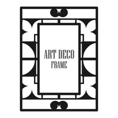 Art deco ornamental frame
