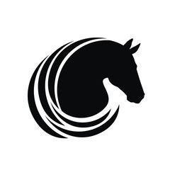Horse head silhouette © Abundzu