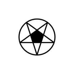 Pentagram icon vector. Pentagram vector design. sign design. flat style. Vector EPS 10