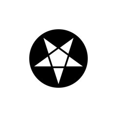 Pentagram icon vector. Pentagram vector design. sign design. flat style. Vector EPS 10