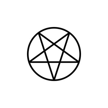 Pentagram icon vector. Pentagram vector design. sign design. flat style. Vector EPS 10