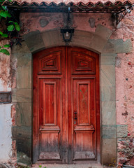 Old wooden door