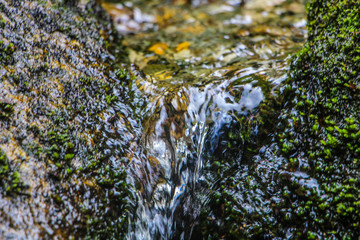 water throught the rock