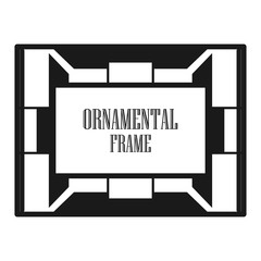 Art deco ornamental frame