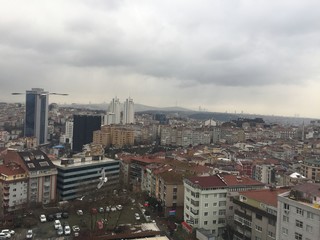 Fototapeta na wymiar Moody sky in Istanbul