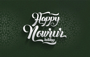 Nowruz greeting. Happy Nowruz holiday. Iranian new year