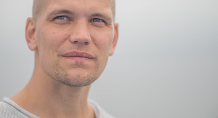 Fototapeta premium Portrait of Caucasian adult male