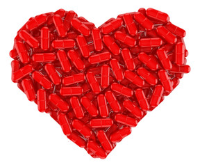 Medicines Collection® – Red heart pills shape