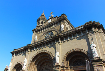 Minor Basilica and Metropolitan Cathedral of the Immaculate Conception or Manila Cathedral in Intramuros district of Manila, Philippines.