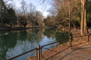 Parco pubblico di Monza città in Italia, Public park in monza city in Italy	