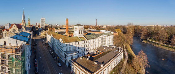 Łódź, Poland. View of the White Factory.	 - obrazy, fototapety, plakaty