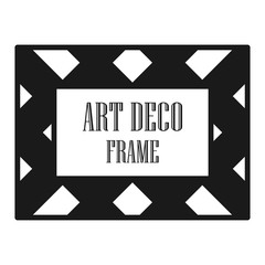 Art deco ornamental frame