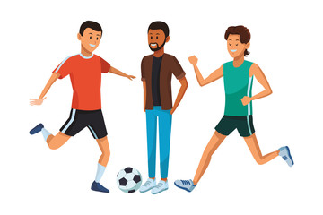 group of man avatars