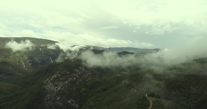 Aerial images of the waterfalls of Minas Gerais